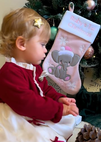 Heartssignbabysfirstchristmasstocking2024myfirstchristmasbabyboyandbabygirlnewbornstockingschristmasornamentsnewbornchristmasdecorelephantdesignpink  Urban Country Home Decor Hearts sign babys first christmas stocking 2024 my first christmas baby boy and baby girl newborn stockings christmas ornaments newborn christmas decor elephant design pink  urban country home decor