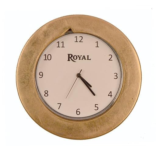 Premium Brass Bike Handlebar Clock Watch – Royal Vintage Motorcycle Handle Mount Timepiece – Universal Fit for Bullet, Cruiser & Classic Bikes – Golden Round Dial-image-34