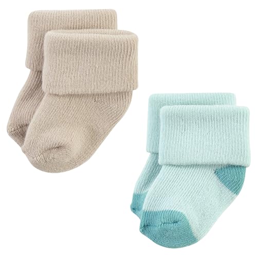 Image of Hudson Baby Baby 8-pack Cotton Rich Newborn and Terry Socks