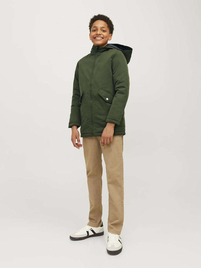 JACK & JONES Jjloop Jnr - Parka Jacket Chaqueta parka Hombre (Pack de 1)