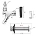GANCOWISE Dual Tap Kegerator Door Mount Conversion Kit with Dual Gauge CGA-320 Regulator & D-System Keg Coupler for Bars, Pubs, and Restaurants (CO2 Tank Not Included)