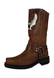  HARLEY-DAVIDSON Stiefel Biker Boots D93216 Darren Engineerstiefel Brown Braun, Groesse:46EU / 12UK / 13US / 31 cm