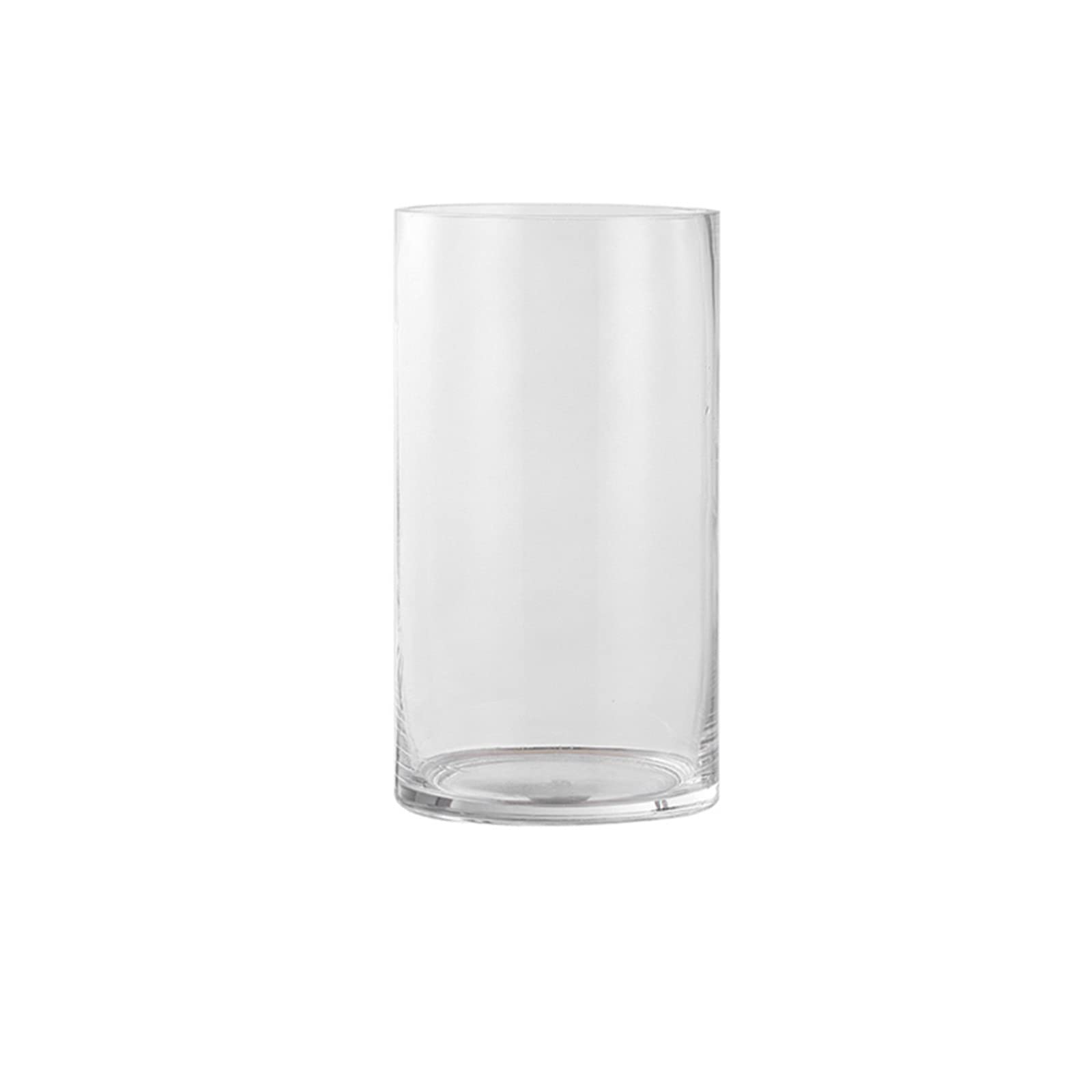 asdchZen Tall Vase, Cylindrical Flower Vases Clear Terrarium For Hydroponic Plants Vase For Lily Bouquet,Wide Diameter,For Restaurant,10 * 15CM