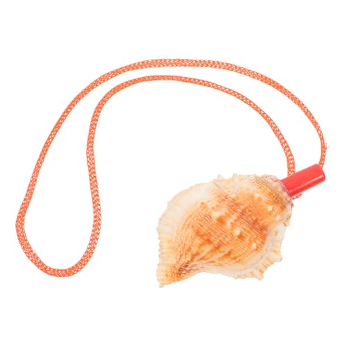 HYTROVE コンチホイッスル角 ミニマイク 装飾 ステッカー バスケット 時計バンド のための口笛 たちは口sch キッドホイッスル遊具 巻き貝笛 プラスチック、巻き貝 Beige