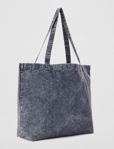 Bolso Tote de Jeans Acid Wash Deep Sea Navy miniatura 3