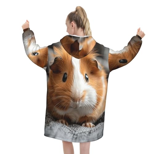 Couverture surdimensionnée cochon d'Inde pour vos soirées cocooning - 3