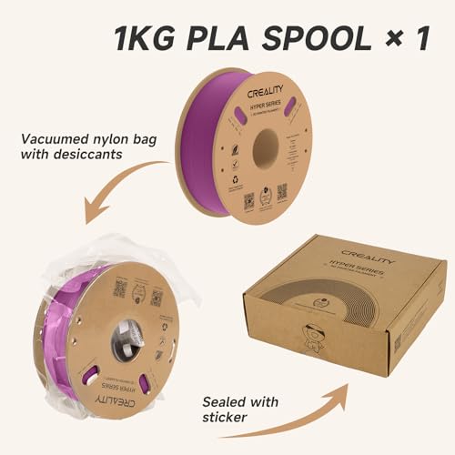 Filament Hyper PLA Creality Violet 1.75mm impression rapide sans déformation pour vos modèles