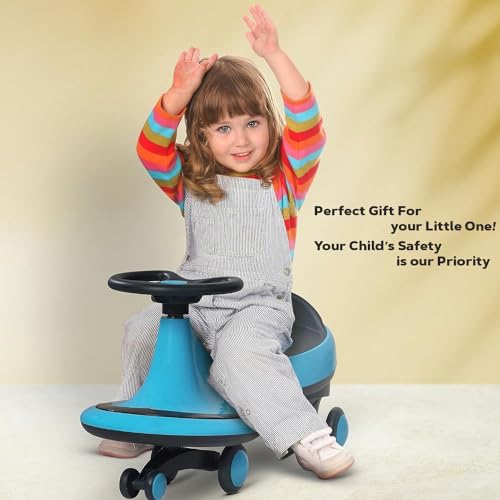 Image of Super Smooth Musical With Lights Plasma Car Ride On For Kids, Baby Car, Ride On Magic Car For Kids 2 To 8 Years Boys Girls (Blue)