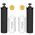 Gravity Water Filter for Berkey Water Filter Replacement, Replacement for BB9-2® Black Filters & for PF-2® Fluoride Filters Combo Packs, Compatible with Berkey® Gravity Water Filter System, (NSF 42)