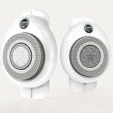 Electric Back Scrubber for Shower - Wall Mounted Exfoliating Brush, Hands-Free Automatic Body Scrubber, IPX7 Waterproof, 3-Speed Adjustment, 3 Replaceable Heads with 50pcs Disposable Shower Caps