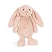 Jellycat Bashful Blush Bunny Stuffed Animal, Medium 12 inches - Rabbit and Bunny Plush Toy - Classic Children's Gift