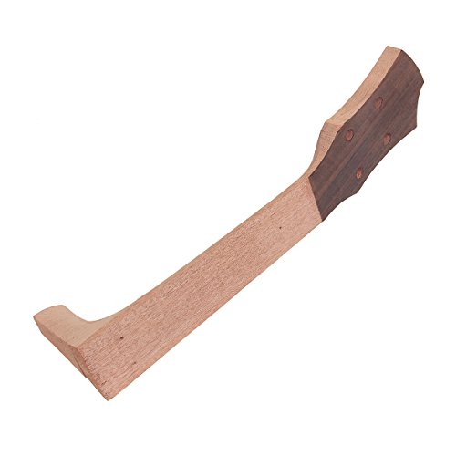 Kmise Unfinished 21 Inch Soprano Ukulele Neck Mahogany Neck For Ukulele Luthier #TOP10