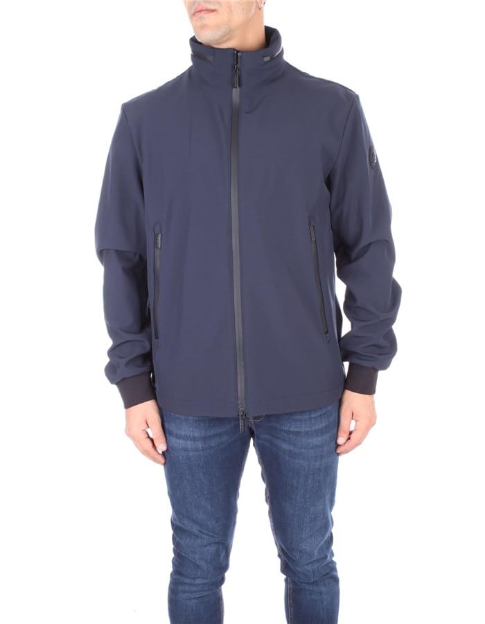 WOOLRICH Herrenjacke Blau Soft Shell Bomberjacke, blau