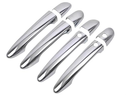 Poignée de porte pour Mazda CX-5 2012-2022 en argent élégant avec deux boutons