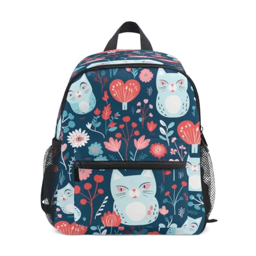 Sac d'école maternelle chats blancs pour les sorties de votre enfant