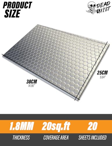 Feuilles insonorisantes voiture Xtremeauto Dead Quiet plaque isolation phonique 1.8m²