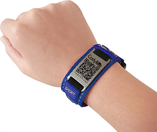 Codylife Sport - Pulsera código QR color Azul Tamaño S (<16,5 cm) Cover