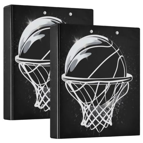 Classeur imprimé à 3 anneaux basket-ball parfait pour organiser les cours de fac