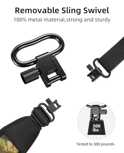 EZshoot Two Point Sling with Wide Pad, Rifle Sling Length Adjustable - image 4