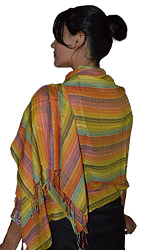Treasures Of Morocco Moroccan Shoulder Shawl Breathable Cotton Head Scarf Silky Soft Exquisite Wrap Yellow4