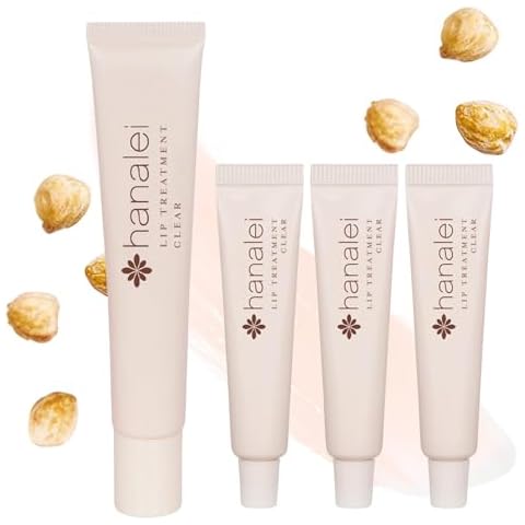 Hanalei Clear Lip Treatment Bundle (Full-Size and Travel-Size 3 Pack) | Made with Kukui Oil, Shea Butter, Agave, and Grapeseed Oil, Soothe Dry Lips (Cruelty free, Paraben free) Cover