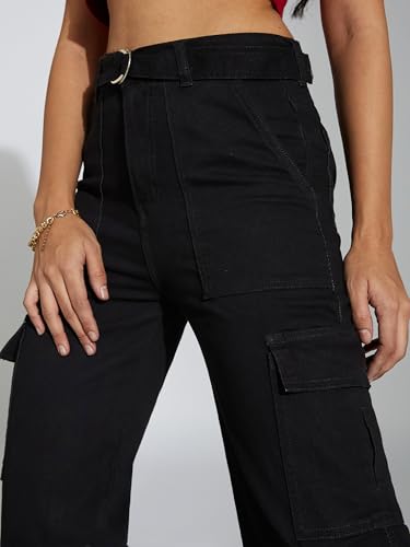Image of Miss Chase Women's Skinny High Rise Cropped Stretchable Denim Jeans