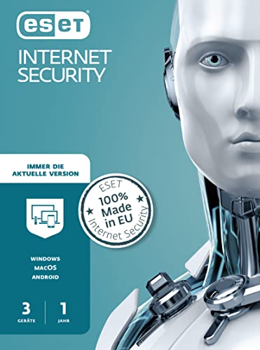 ESET Internet Security 2020 | 3 appareils | 1 an | Windows (10, 8, 7 et Vista), MacOS, Linux et Android | Code d'activation dans emballage standard
