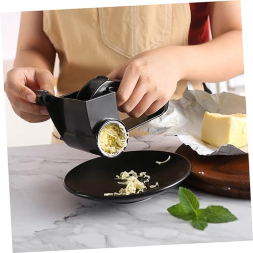 Rallador manual de queso con mango ergonómico negro miniatura 2