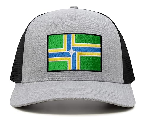 Image of International Tie City Hat for Men and Women, Adjustable Snapback Trucker Baseball Cap with Embroidered Patch