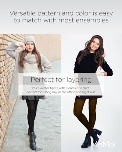 MeMoi Women's Plush Lined Cozy Warm Winter Opaque Tights4