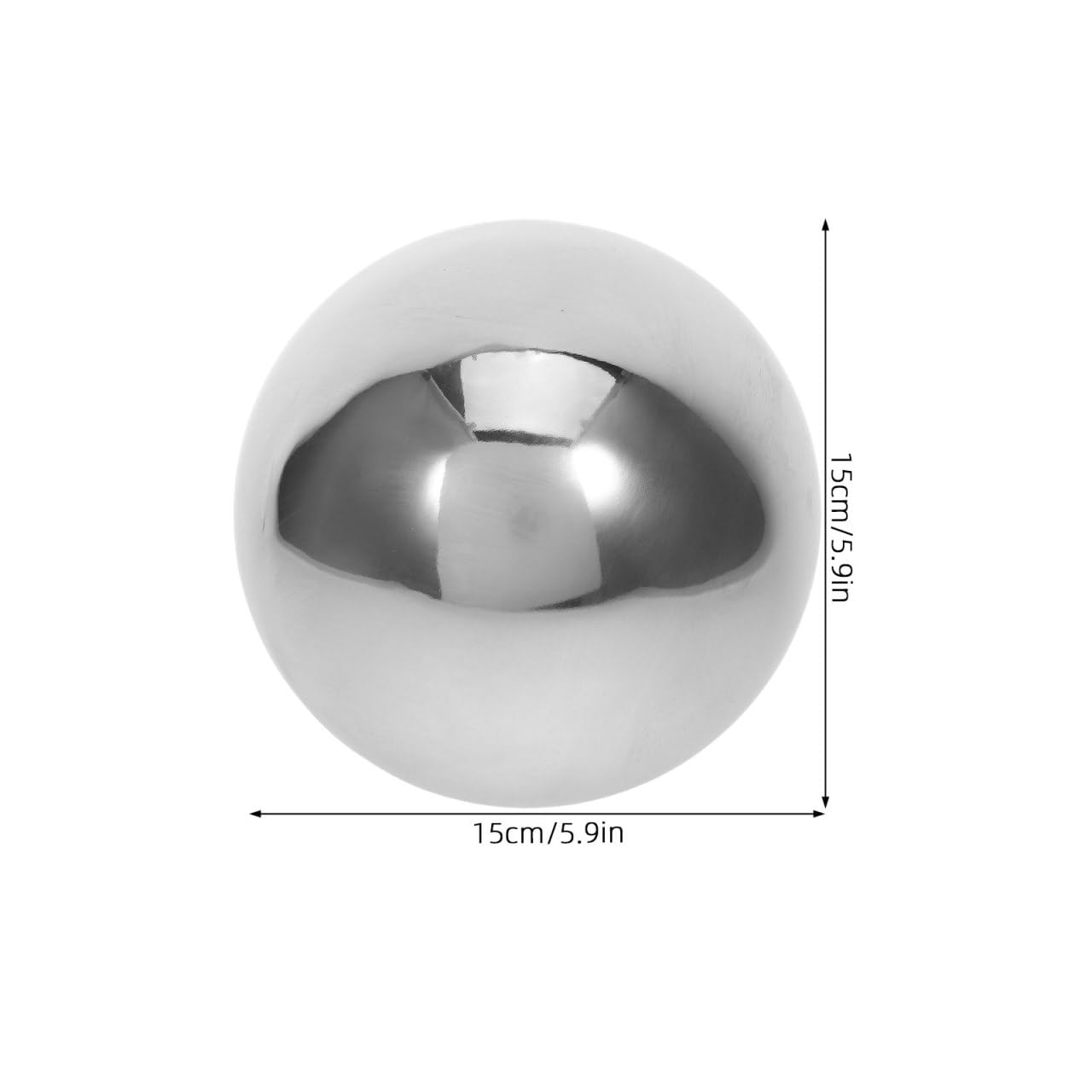Alasum Boule Réfléchissante en Acier Inoxydable 30 CM Décoration de Jardin Boule Miroir Réfléchissante Ornement Extérieur Effet Contemporain