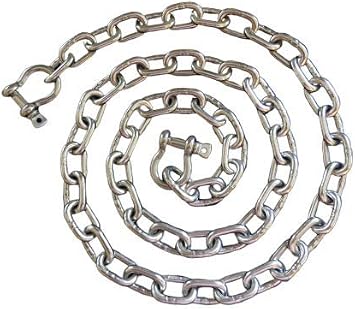 US Stainless Stainless Steel 316 Anchor Chain Shackles Boats Sailing Fishing Mooring 5/16" 8mm x 10 with 3/8" US Style Bow Shackle