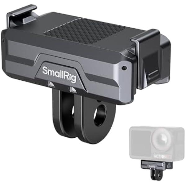SMALLRIG Magnetyczny adapter montażowy do DJI Action 5/4 / 3 - Szybkozłączka aluminiowa z gwintem 1/4\