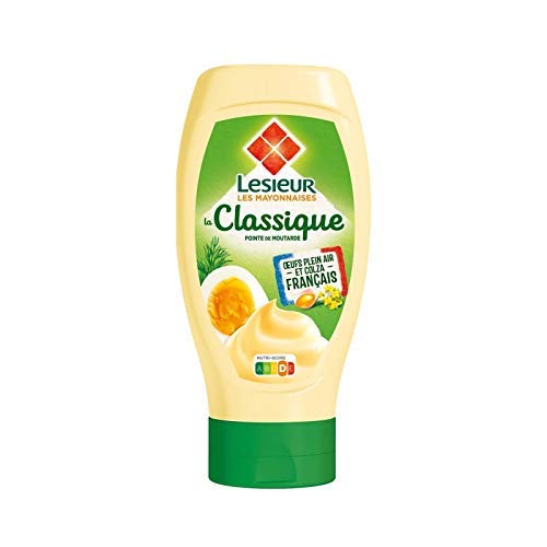 Mayonnaise Classique Lesieur flacon souple 425g sauce onctueuse oeufs de poules lot de 4 bouteilles