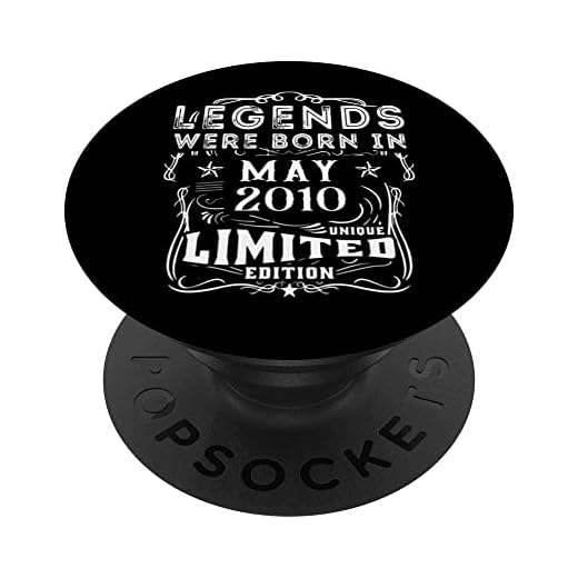 Cumpleaños Mayo 2010 Edición Limitada Regalo Legend May PopSockets PopGrip Intercambiable