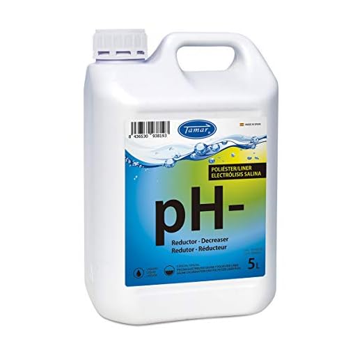Tamar Reductor pH Poliester/Liner y Electrolisis Salina, regulador de pH 5 litros