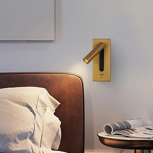 Apliques de pared LED plata con luz cálida e interruptor giratorio 7