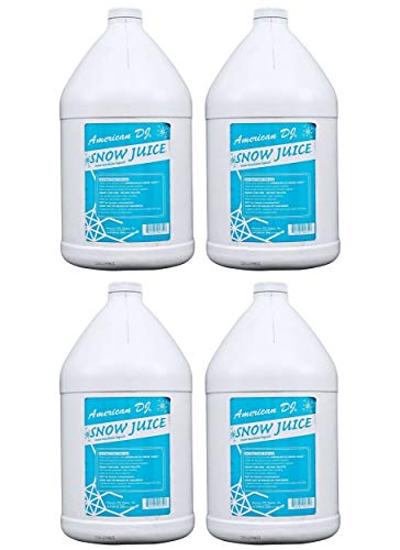 (4) American DJ Snow Gal Gallon of Snow Fluid for Snow Flurry Machine