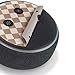 Skinit Decal Audio Skin Compatible with Amazon Echo Dot 3 - Officially Licensed Neutral Checkered Design