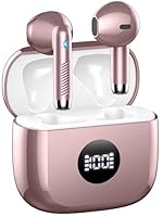 Wireless Earbuds, Bluetooth Headphones 5.4 Deep Bass, in Ear Ear Buds with ENC Noise Cancelling Mics, 40H Playback Bluetooth Earbuds with Mini Case, IP7 Waterproof Earphones with LED Display, USB C