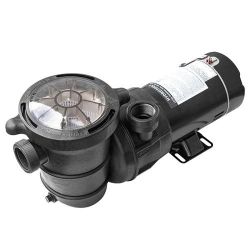 SWIMLINE HYDROTOOLS Above-Ground Pool Motor Pump, Hydro-Flo 1 HP w/ 5280 GPH, Vertical