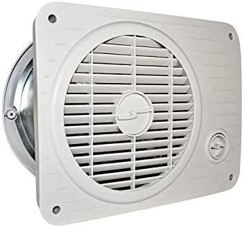Suncourt ThruWall TW208P Room-to-Room Transfer Through Wall Vent Fan, 2-Speed Wall Vent Register Booster Fan, Quiet Operation, Improved Air Flow for Better Indoor Heating and Cooling, White