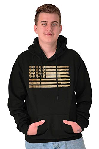 Brisco Brands Ammo Bullet 2Nd Amendment Flag Hoodie Sweatshirt Women Men #TOP3