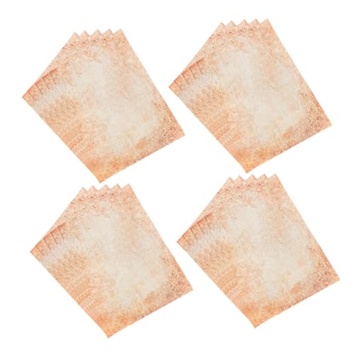 HOODANCOS 40個 ヴィンテージ 文房具 スクラップブック ヴィンテージ 筆記用具 用紙 手紙 筆記用具 文房具 用紙 レトロ A4