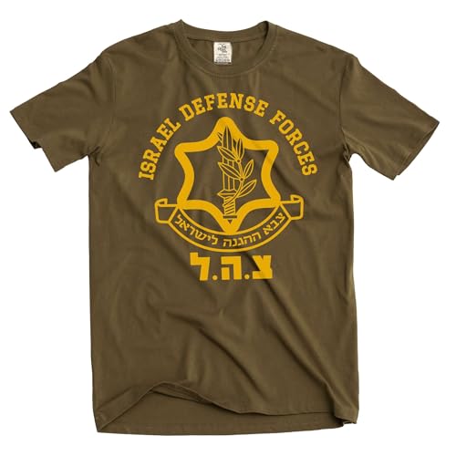 Israel Defense Forces IDF T-Shirt Israeli Military Army X-Large Military Green