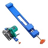 Adjustable Cutting Machine Base Guide, Electric Circular Saw Milling Positioning Clamp,Precision Wood Cutting Guide, for Precision Cuttings and Milling Tasks(COLOR:Blue)
