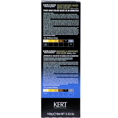 Keraton Tonalizante Banho de brilho 100g Ice Cinza Platinado