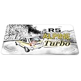 r5 alpine turbo 2 wikipedia Sublimée en France Plaque immatriculation format américain R5 Alpine, en Aluminium avec vernis brillant, 28.8 x 14.5 cm
