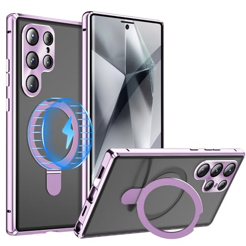 Coque Samsung S26 Ultra en verre trempé et métal bicolore de luxe