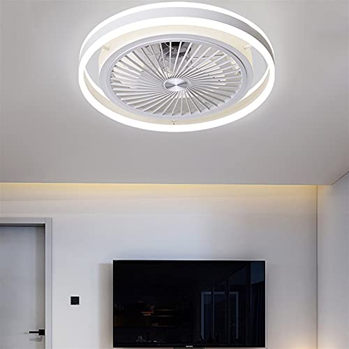 Plafonnier ventilateur moderne à LED réglable avec télécommande pour salon - 7